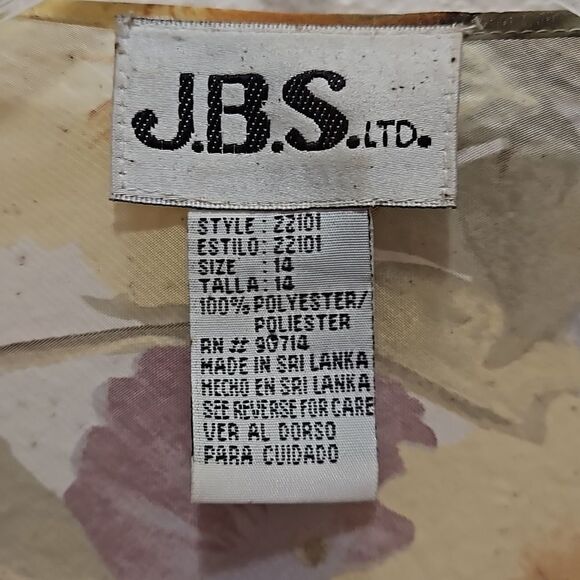 Sheer over blouce by J.B.S. LTD Size 14 - Picture 2 of 3